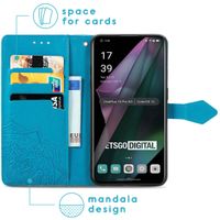 imoshion Etui de téléphone portefeuille Mandala OnePlus 10 Pro - Turquoise