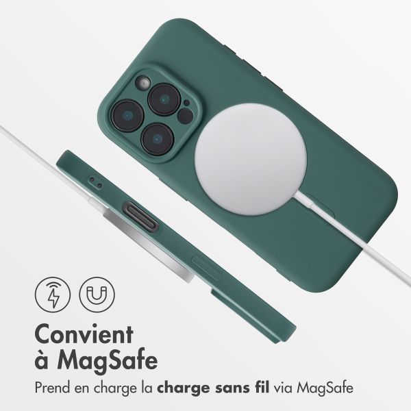 imoshion Coque Couleur avec MagSafe Apple iPhone 16 Pro Max - Vert foncé