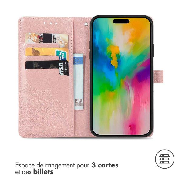 imoshion Etui de télephone Mandala Apple iPhone 17 - Rose Doré