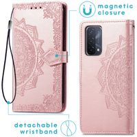 imoshion Etui de télephone Mandala Oppo A74 (5G) / A54 (5G) - Rose Doré