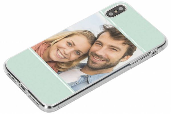 Concevez votre propre coque en gel Apple iPhone Xs Max - Transparent