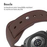 imoshion Bracelet en cuir Samsung Galaxy Watch Ultra - Marron foncé