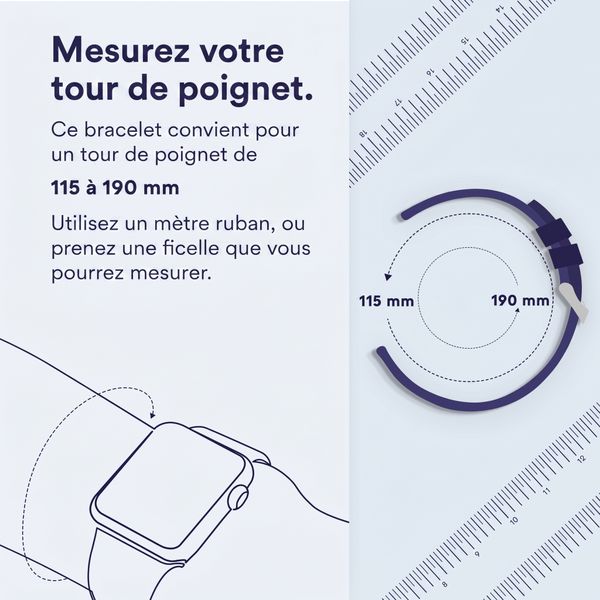 imoshion Bracelet en nylon Alpine Samsung Galaxy Watch 8 (40/44mm) / Classic (46mm) - Bleu foncé