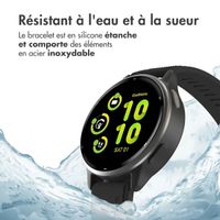 imoshion Bracelet QuickFit® en silicone - Connexion Garmin Watch 22 mm - Noir