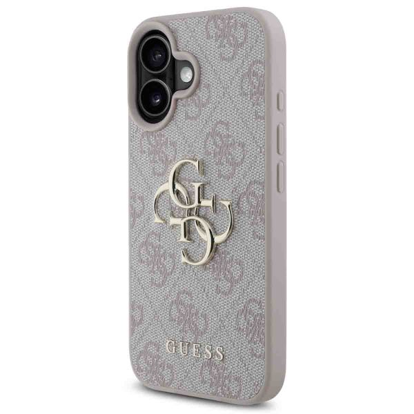 Guess Coque 4G Metal Logo Backcover Apple iPhone 16 - Rose