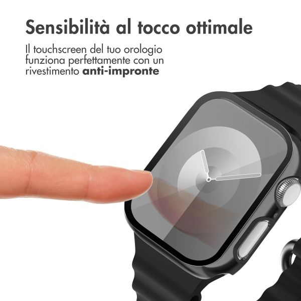 imoshion Coque rigide brillante à couverture complète Apple Watch 4 / 5 / 6 / SE - 40 mm - Noir