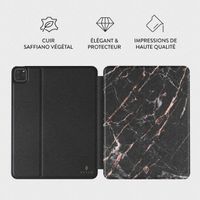 Burga Coque tablette iPad Pro 12.9 (2022) / Pro 12.9 (2021) - Rosé Gold Marble