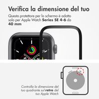 Accezz 2x Protecteur d'écran avec applicateur pour Apple Watch Series 4-6 / SE - 40 mm
