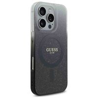 Guess Coque MagSafe IML Glitter Gradient Apple iPhone 16 Pro - Noir