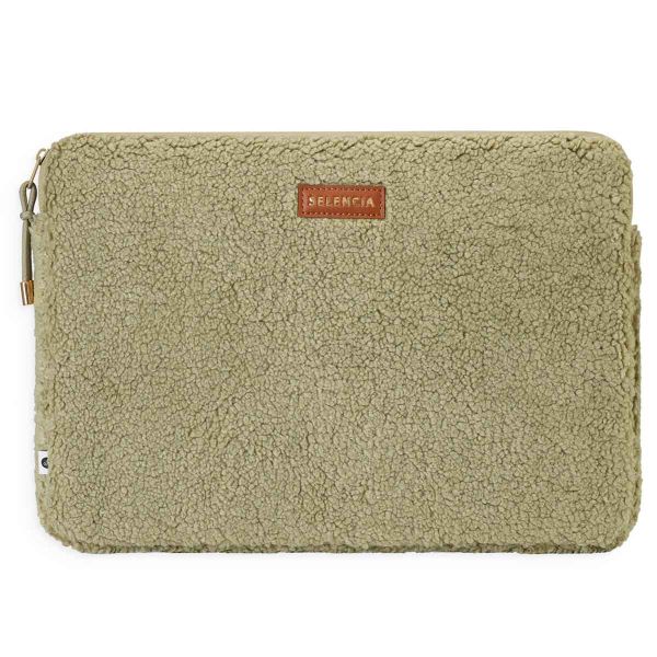 Selencia Pochette ordinateur Teddy 15-16 pouces - Sage Green