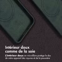 Accezz Coque MagSafe en cuir vintage Samsung Galaxy S24 / S25 - Smokey Green