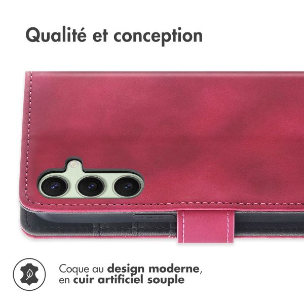 imoshion Etui de télephone portefeuille avec cordon Samsung Galaxy S25 Plus - Rouge
