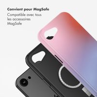 Selencia Coque arrière Vivid avec MagSafe Apple iPhone 16e - Gradient Soft Blush