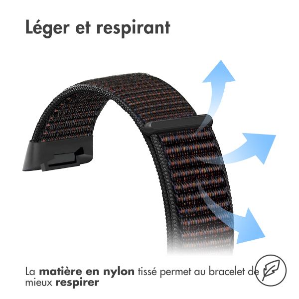 imoshion Bracelet en nylon Fitbit Charge 5 - Taille S - Noir