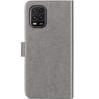 Etui de téléphone Fleurs de Trèfle Xiaomi Mi 10 Lite - Gris