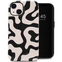 Selencia Coque arrière Vivid Apple iPhone 14 - Art Wave Black