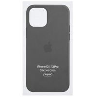 Apple Coque en silicone MagSafe iPhone 12 (Pro) - Black