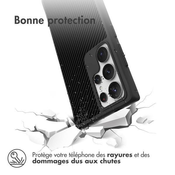 imoshion Rugged Hybrid Carbon Case Samsung Galaxy S24 Ultra - Noir