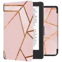 imoshion Étui de liseuse portefeuille design Slim Hard Tolino Shine 4 - Pink Graphic