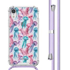 imoshion Coque Design avec cordon Apple iPhone Xr - Jellyfish Watercolor