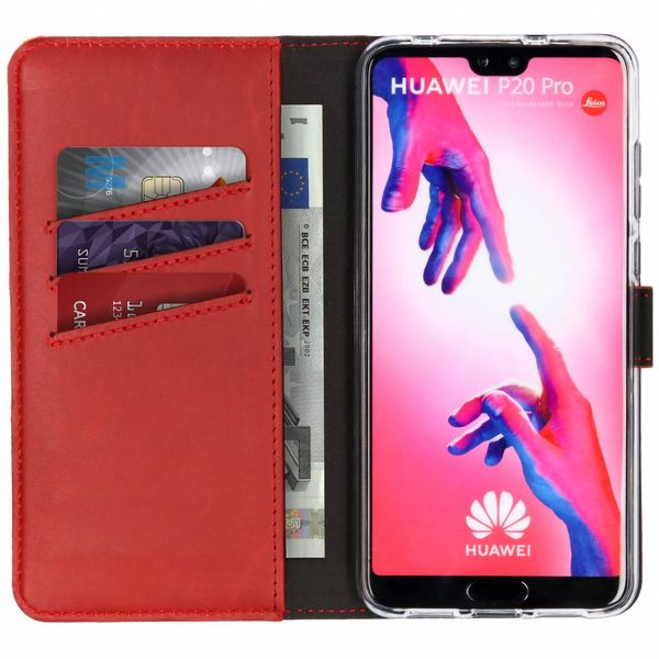 Selencia Étui de téléphone en cuir véritable Huawei P20 Pro