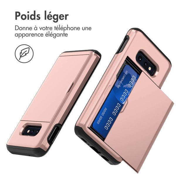 imoshion Coque arrière avec porte-cartes Samsung Galaxy S10e - Rose Dorée