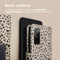 imoshion Étui de télephone portefeuille Design Samsung Galaxy S20 FE - Black And White Dots