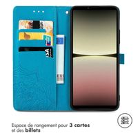 imoshion Etui de téléphone portefeuille Mandala Sony Xperia 10 V - Turquoise