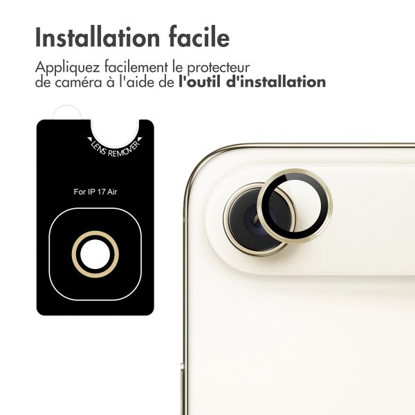 imoshion Protection d'objectif d'appareil photo (pack de 2) Apple iPhone Air - Or Clair