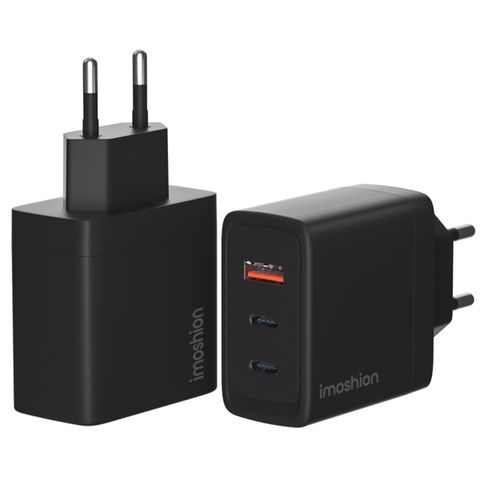 imoshion Adaptateur secteur 65 watts | 2x USB-C + 1x USB-A - Noir