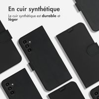 Accezz Étui de téléphone portefeuille Wallet Samsung Galaxy A13 (5G) / A04s - Noir