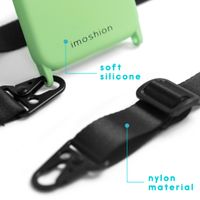 imoshion Coque couleur avec cordon - sangle en nylon iPhone Xr - Vert