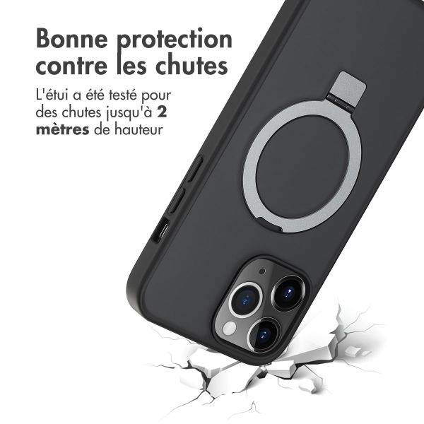 Accezz Coque Ring Stand avec MagSafe Apple iPhone 13 Pro Max - Noir