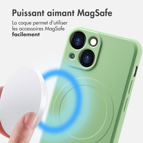 imoshion Coque Couleur avec MagSafe iPhone 13 Mini - Vert