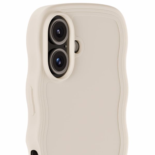 Holdit Coque Wavy Apple iPhone 16 Plus - Light Beige