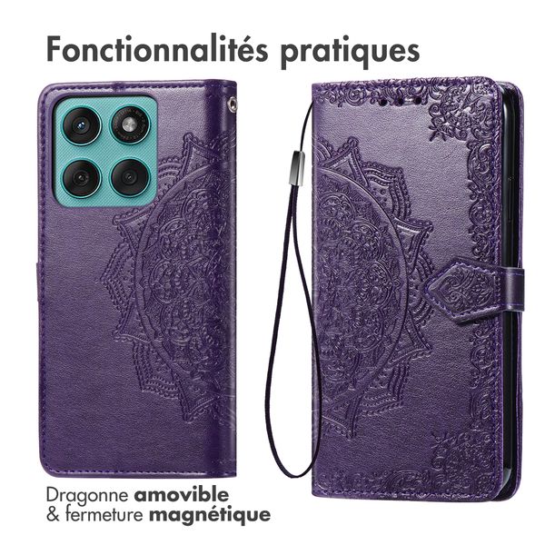 imoshion Etui de télephone Mandala Motorola Moto G57 Power - Violet