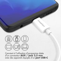 imoshion ﻿Adaptateur AUX - Adaptateur audio USB-C vers 3,5 mm / Jack - USB-C mâle vers AUX femelle - Blanc