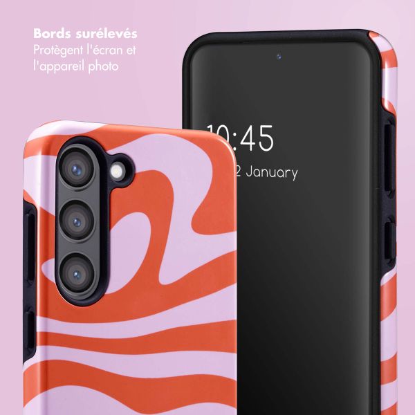 Selencia Coque arrière Vivid Samsung Galaxy S23 - Dream Swirl Pink