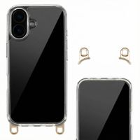 Selencia Coque arrière avec crochets amovibles Apple iPhone 16 - Transparent