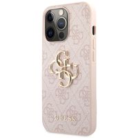Guess Coque 4G Metal Logo Backcover Apple iPhone 13 Pro Max - Rose