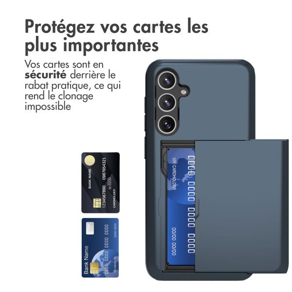 imoshion Coque arrière avec porte-cartes Samsung Galaxy S23 FE - Bleu foncé