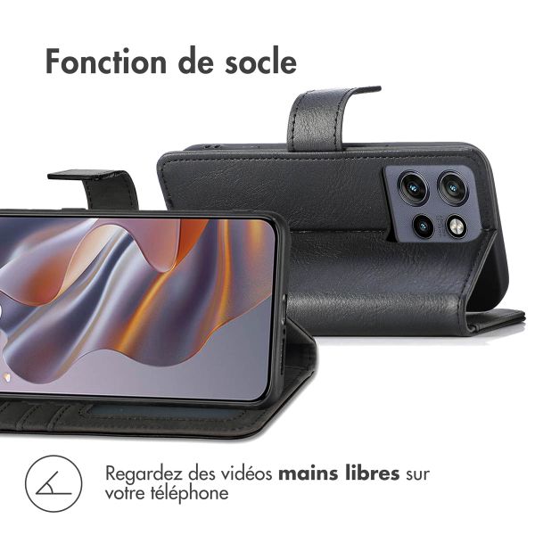 imoshion Étui de télephone portefeuille Motorola Thinkphone 25 / Motorola Edge 50 Neo / Edge 60 Neo - Noir