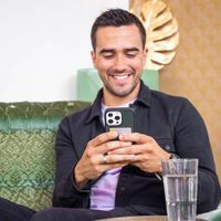 Accezz Coque en cuir de qualité supérieure avec fentes pour cartes Apple iPhone 14 Pro Max - Vert