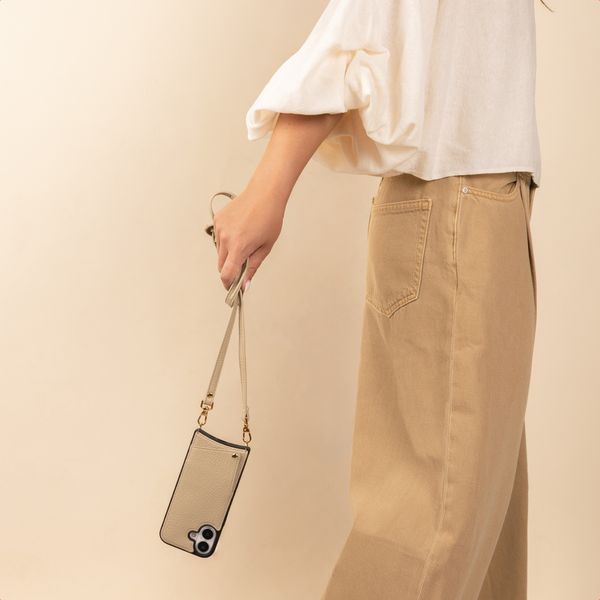 Selencia Cordon de téléphone crossbody - Beige