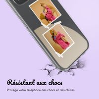 Coque personnalisée avec pellicule N°2 iPhone 15 - Transparent