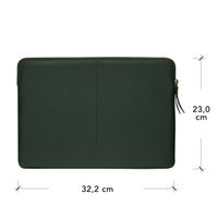 dbramante1928 ﻿Paris Sleeve - Pochette ordinateur 13 pouces - Cuir véritable - MacBook Pro 13 pouces / Air 13 pouces - Evergreen