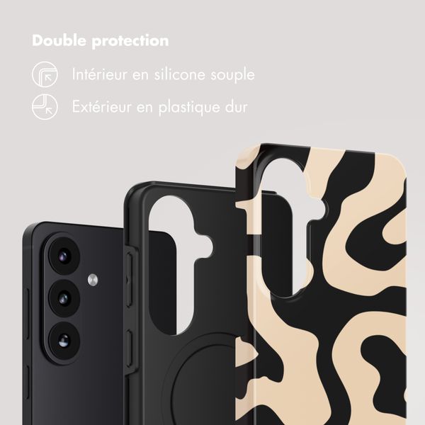Selencia Coque arrière Vivid Samsung Galaxy S26 - Art Wave Black