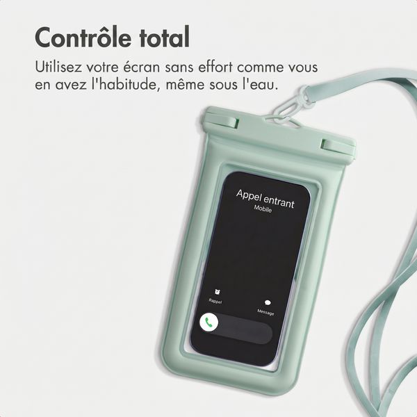 imoshion Floating Waterproof Pouch - Coque de téléphone universelle étanche - Vert menthe