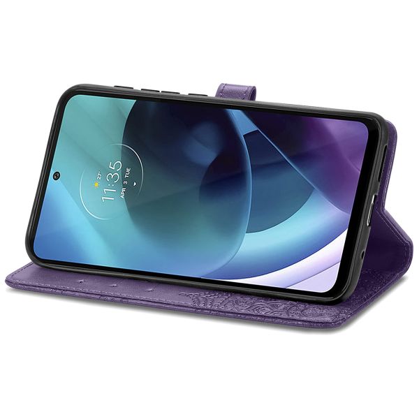 imoshion Etui de téléphone portefeuille Mandala Motorola Moto G71 - Violet