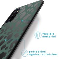 imoshion Coque Design Samsung Galaxy A41 - Green Leopard